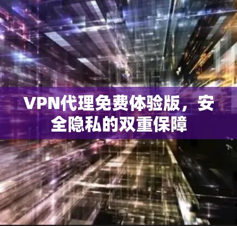 VPN代理免费体验版，安全隐私的双重保障