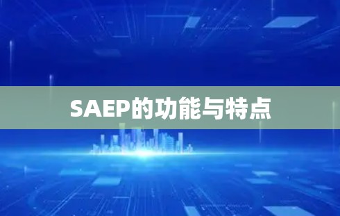 SAEP的功能与特点 SAEP的功能与特点