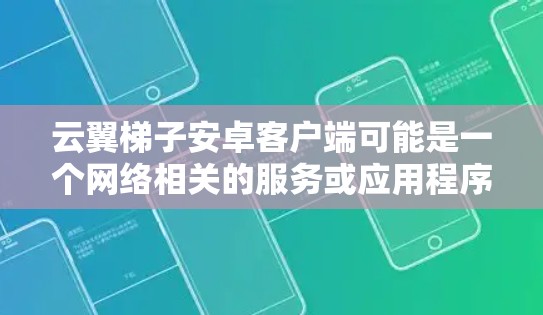 云翼梯子安卓客户端可能是一个网络相关的服务或应用程序，但目前没有确切的信息表明这是一个官方或合法的安卓客户端。如果你是想查找或开发类似的客户端，建议通过以下途径