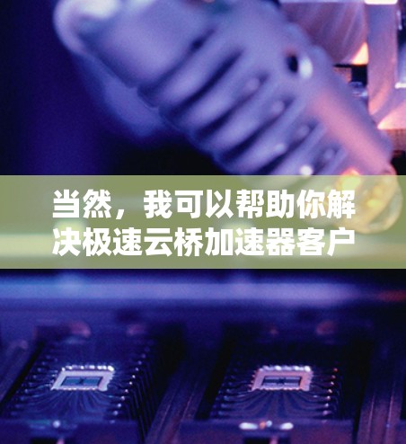 当然，我可以帮助你解决极速云桥加速器客户端的问题，请提供更多详细信息，例如